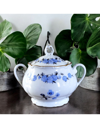 Service à café fleurs bleues Schlaggenwald