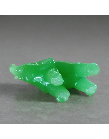 Petit éléphant en jade verte