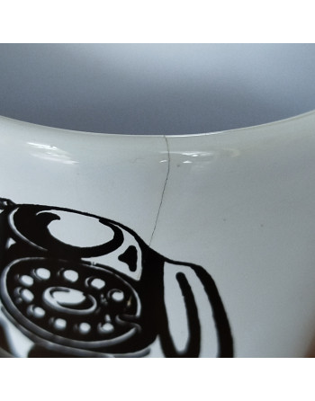 Tasse avec couvercle - Téléphone vintage