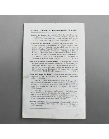 Pour finir un meuble Tome 1, M. Deheurles - éditions Dunod - 1958