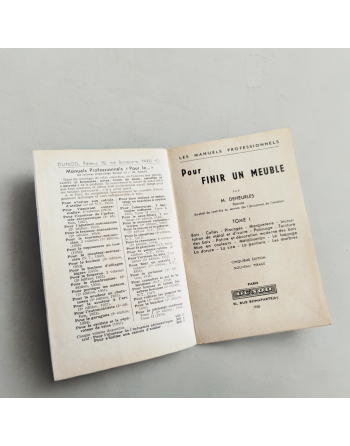 Pour finir un meuble Tome 1, M. Deheurles - éditions Dunod - 1958