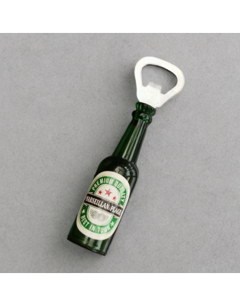 Décapsuleur bouteille – Marseillan-Plage, style vintage aimanté