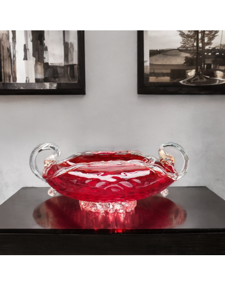 Vide-poche en verre soufflé Murano Salviati