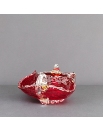 Vide-poche en verre soufflé Murano Salviati