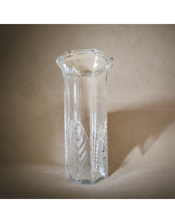 Vase Nuutajärvi, décor feuilles de bouleau - Finlande, années 70