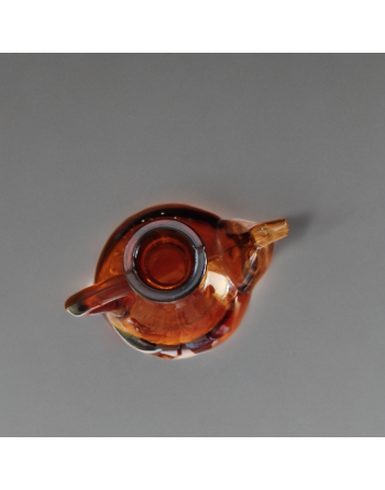 Serviteur de table en bois et verre fumé - Set huile, vinaigre, poivre et sel - Espagne - Années 60-70