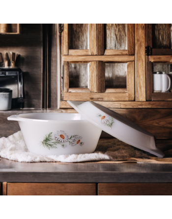 Plat cocotte moyen Arcopal - Collection Marguerites