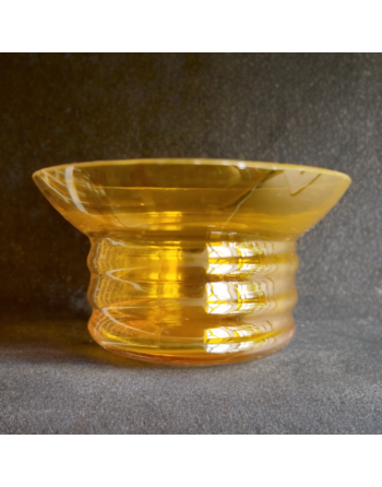 Bougeoir arbre aux couleurs d'automne en métal et verre coloré