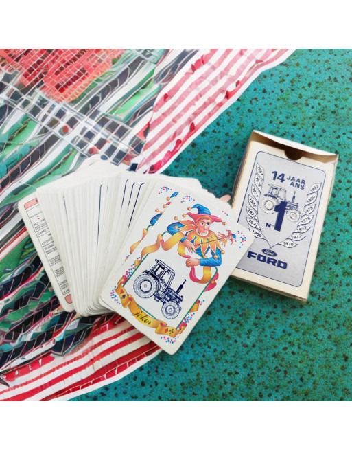 Jeu de 53 cartes Ford Tracteur – 14e anniversaire n°1 (1981) – Carta Mundi