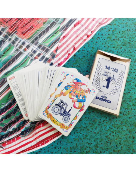 Jeu de 53 cartes Ford Tracteur – 14e anniversaire n°1 (1981) – Carta Mundi