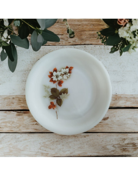 Assiette à dessert Arcopal - Collection Aubépine ou Avila