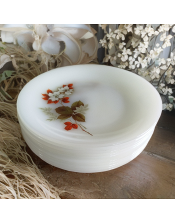 Assiette à dessert Arcopal - Collection Aubépine ou Avila