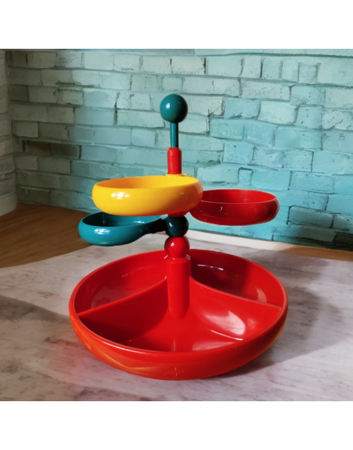 Plat serviteur Party Vario-set – Emsa x Alessi – Années 70 (Memphis Milano)