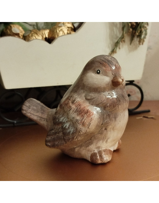 Petit moineau en céramique