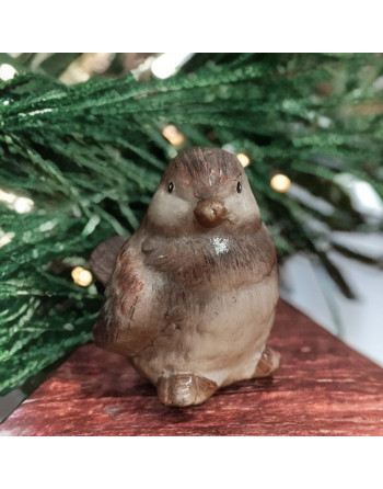 Petit moineau en céramique